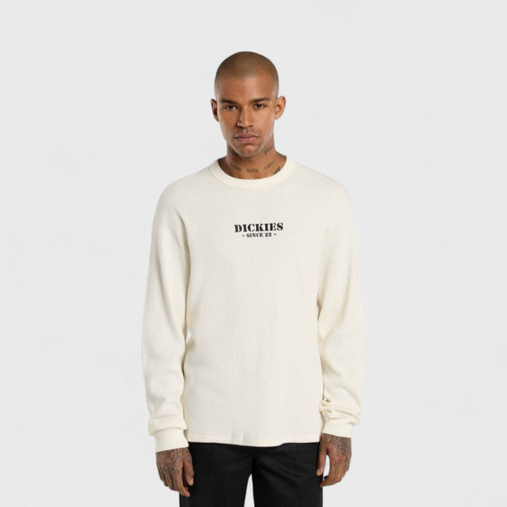 Dickies Heavy weight waffle long sleeve t-shirt beige
