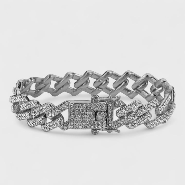 Full Diamond Bracelet silver - Shop-Tetuan