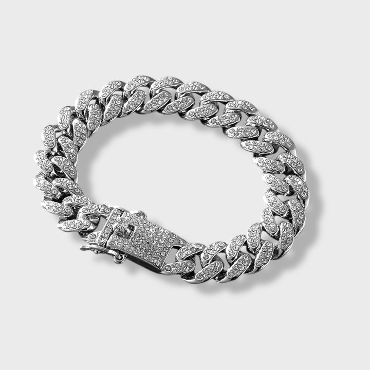 Full Diamond Bracelet silver - Shop-Tetuan