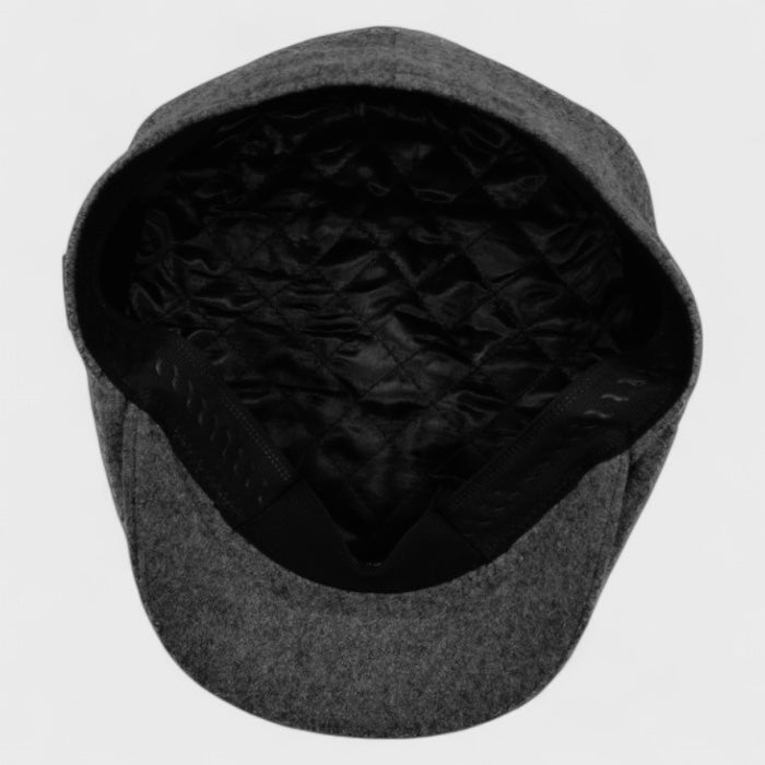 Major Wear Classic Plain Newsboy Cap black
