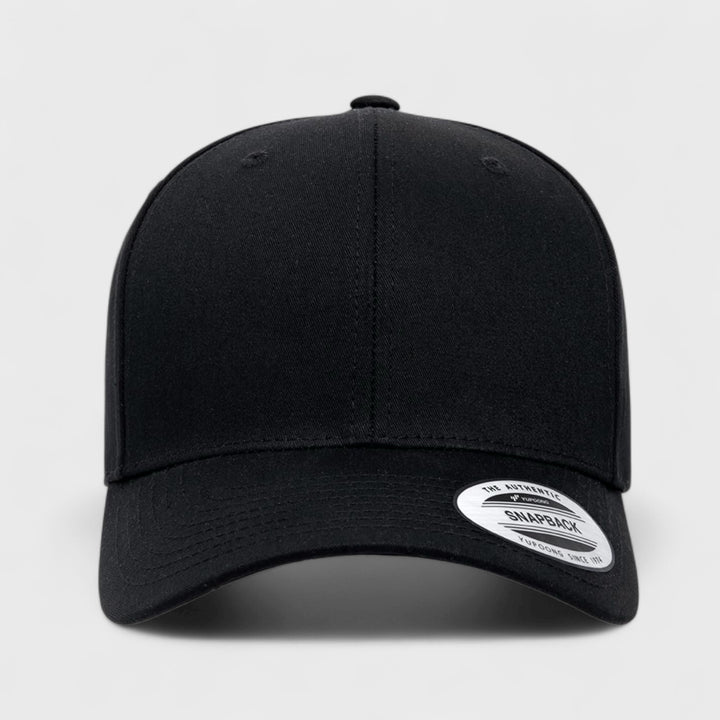 Yupoong Retro Cotton Blend snapback black