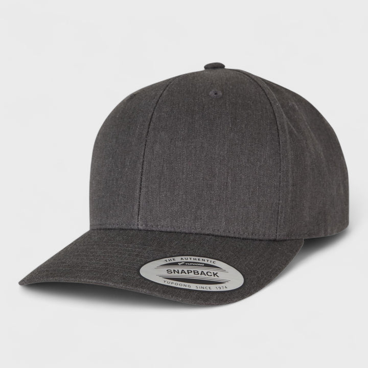 Yupoong Retro Cotton Blend snapback dark heather