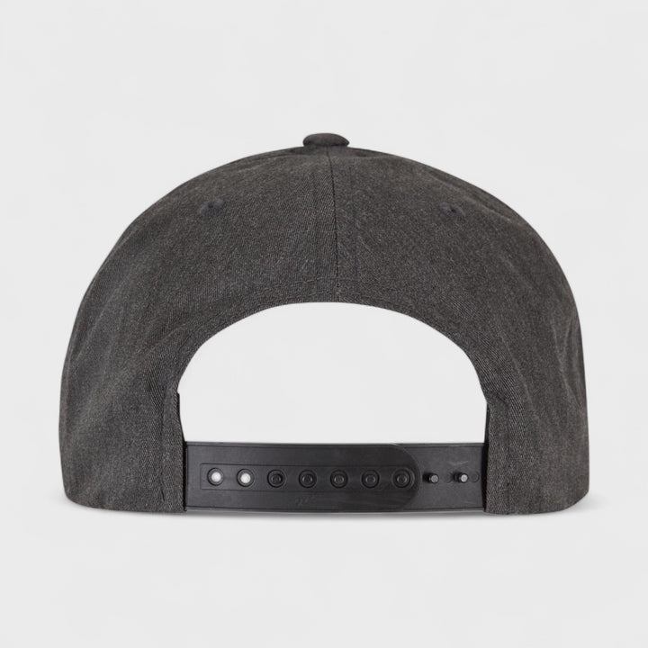 Yupoong Retro Cotton Blend snapback dark heather