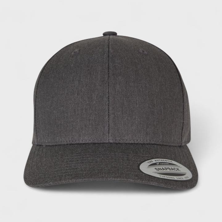 Yupoong Retro Cotton Blend snapback dark heather