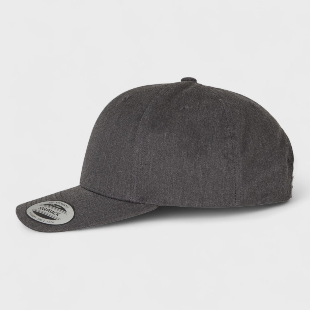 Yupoong Retro Cotton Blend snapback dark heather