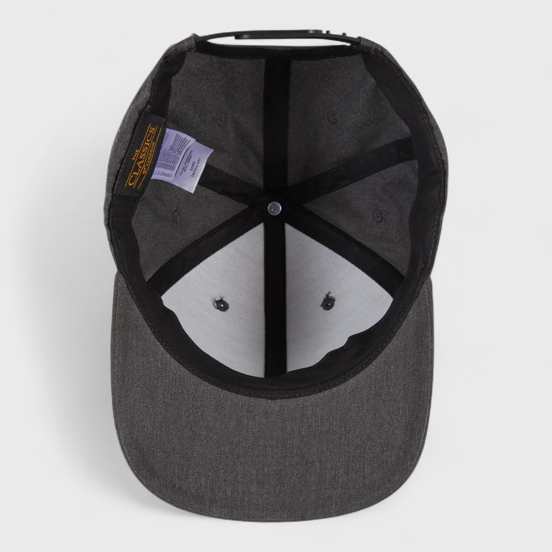 Yupoong Retro Cotton Blend snapback dark heather