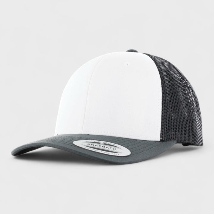 The Classics Yupoong Retro Trucker Colored Front cap darkgrey/wht/darkgrey