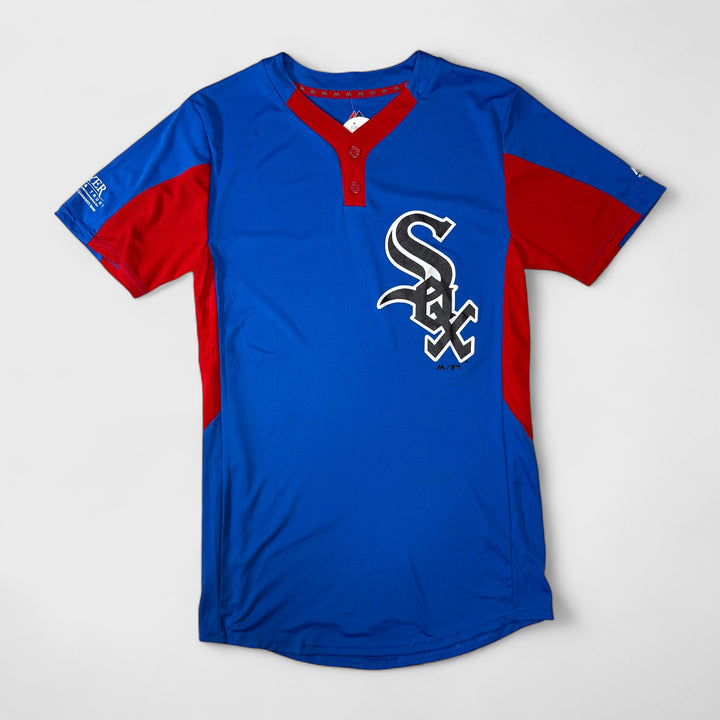Majestic Cool Base Baseball Jersey C White Sox blue S