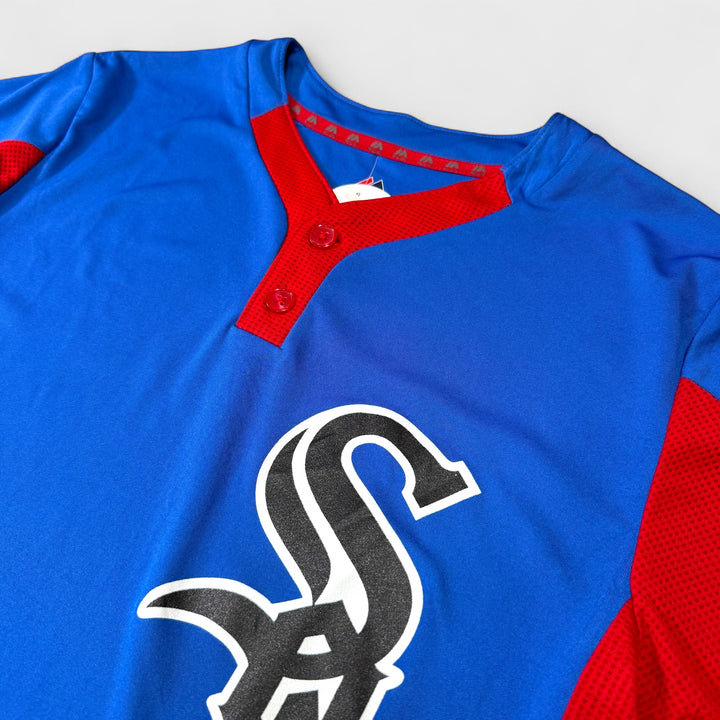 Majestic Cool Base Baseball Jersey C White Sox blue S