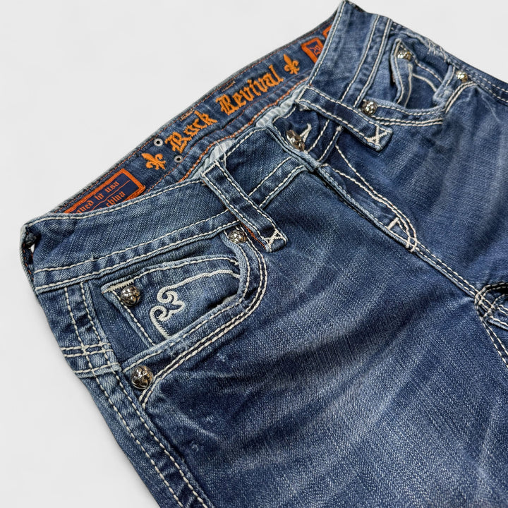Rock Revival Heather Skinny jeans blue 28