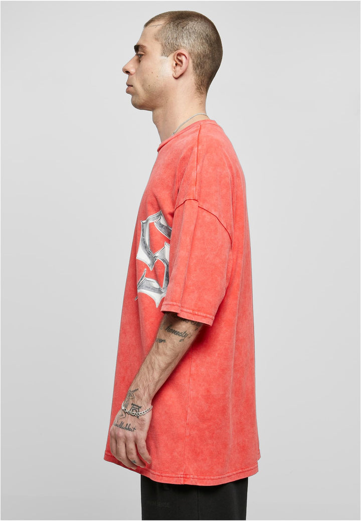 9N1M Sense Chrome T-Shirt Washed red