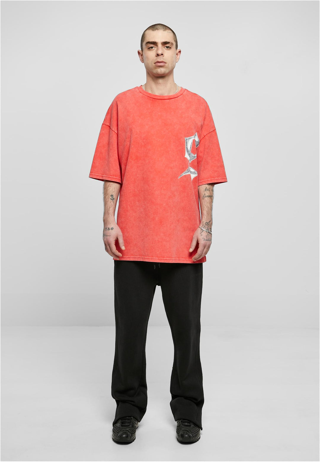 9N1M Sense Chrome T-Shirt Washed red