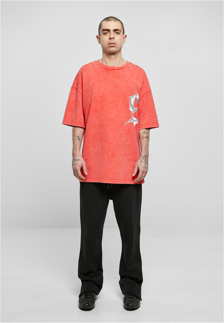9N1M Sense Chrome T-Shirt Washed red
