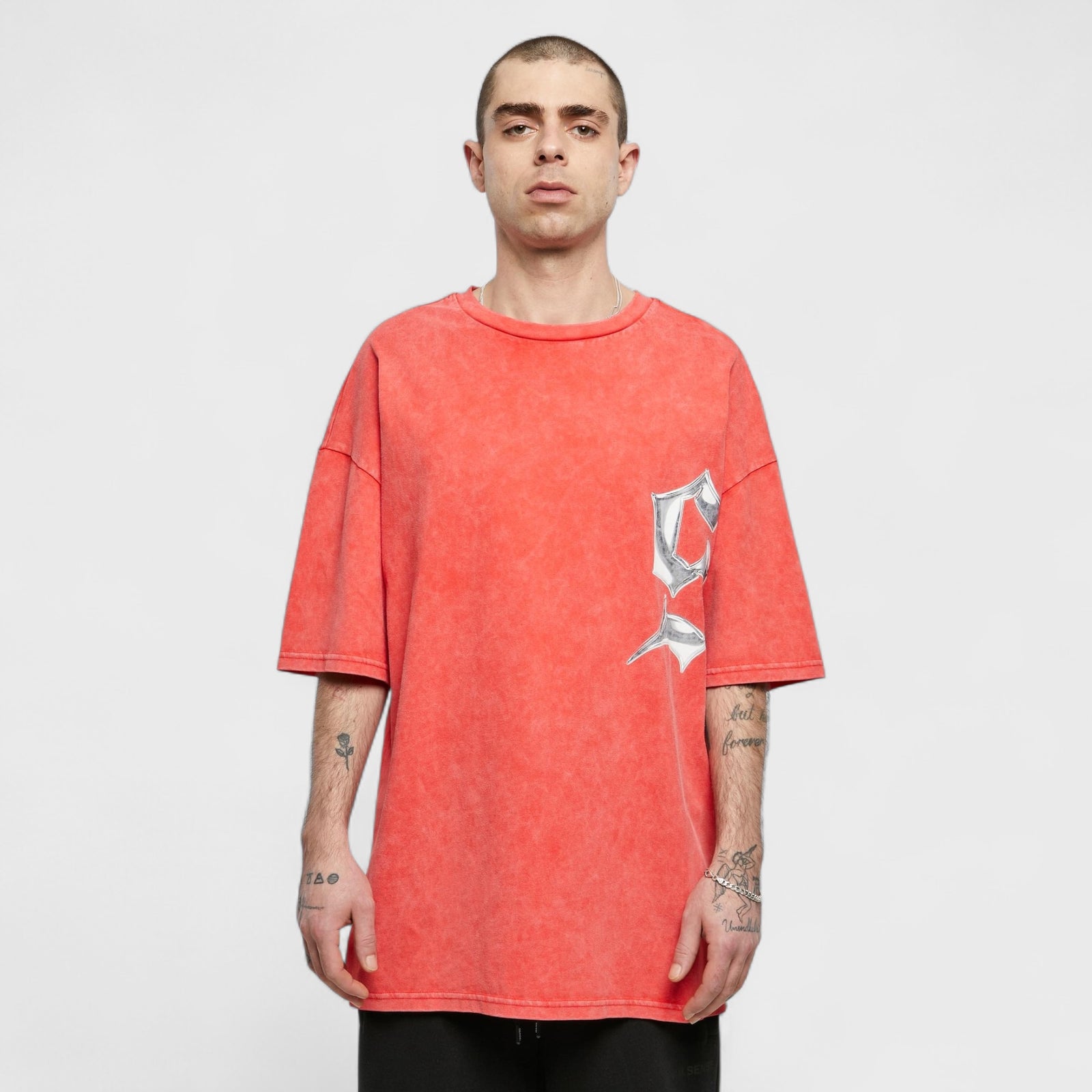 9N1M Sense Chrome T-Shirt Washed red - Shop-Tetuan