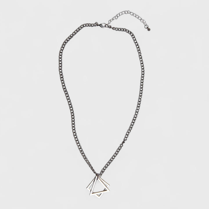 Urban Classics Mercury Layering Necklace gunmetal