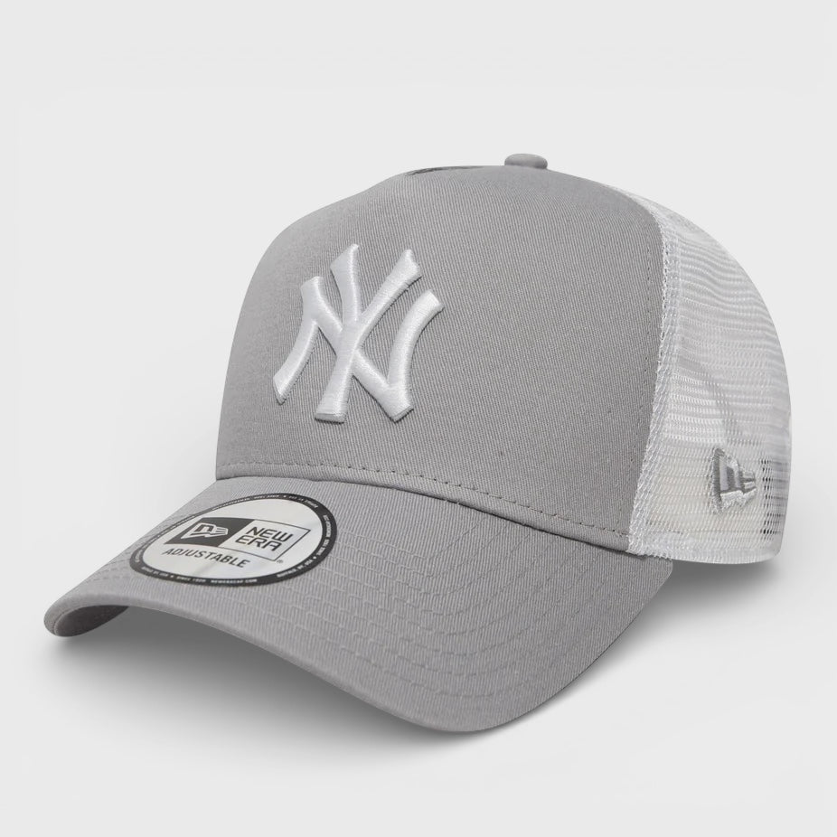 New Era Clean A-Frame Trucker NY Yankees grey/white - Shop-Tetuan
