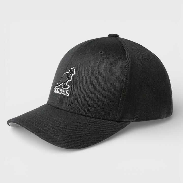 Kangol 3D Wool FlexFit® Baseball cap blk/blk - Shop-Tetuan