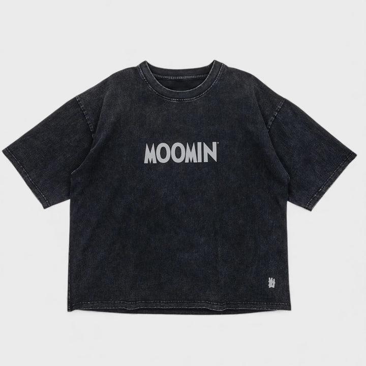 Moomin Logo Vintage tee black