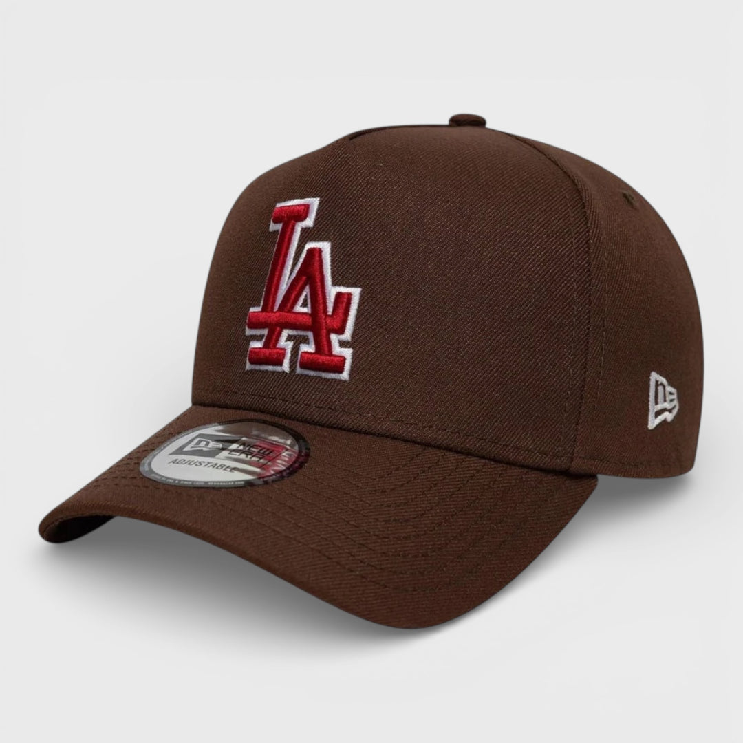 New Era MLB Outline Script 9Forty E-Frame LA Dodgers brown - Shop-Tetuan