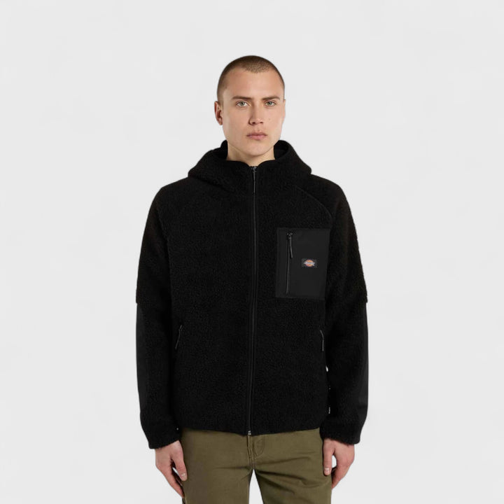 Dickies Central High Pile Hooded Fleece black