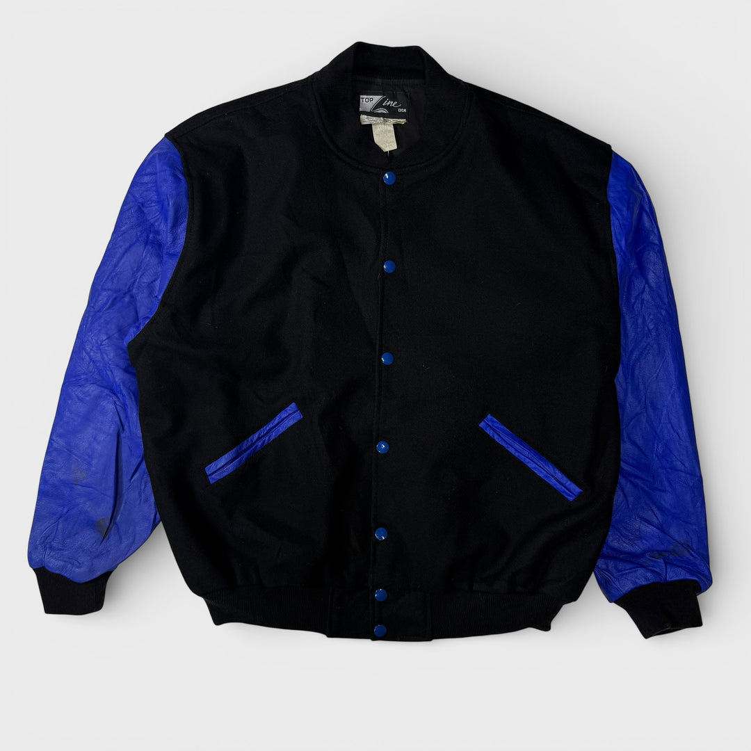 Top Line USA Daffy Duck 90s Varsity Jacket black/blue M - Shop-Tetuan
