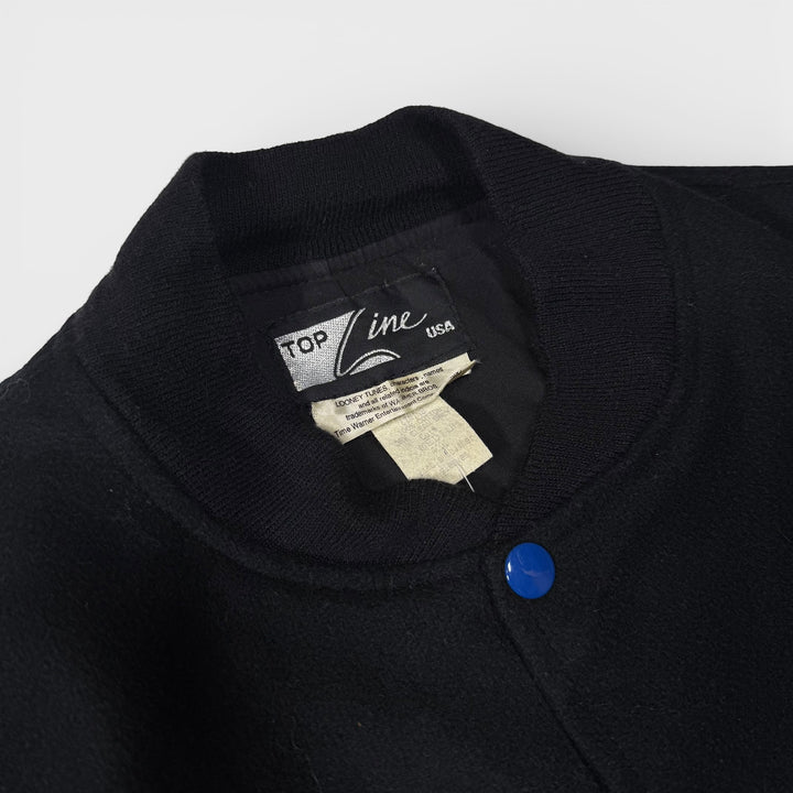 Top Line USA Daffy Duck 90s Varsity Jacket black/blue M - Shop-Tetuan