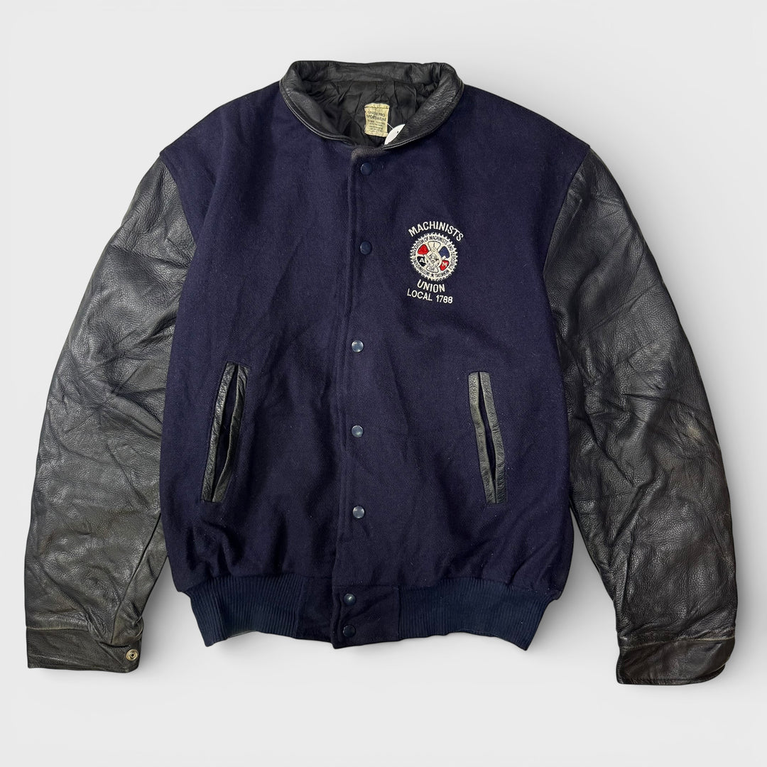 Machinist Union Local 1788 Varsity Jacket navy/black L - Shop-Tetuan