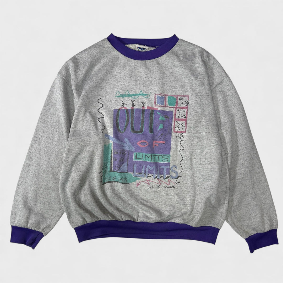 Mauro Ferrini 90s Out Of Limits crewneck grey L - Shop-Tetuan