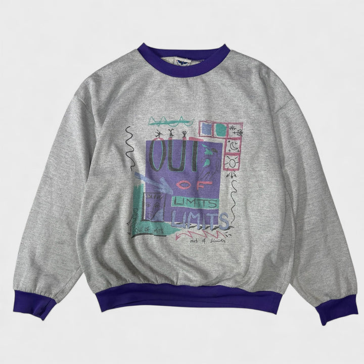 Mauro Ferrini 90s Out Of Limits crewneck grey L - Shop-Tetuan