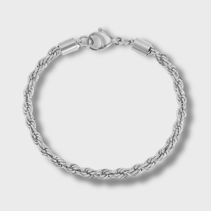 Cordell Twisted Rope Bracelets 20cm x 5mm steel