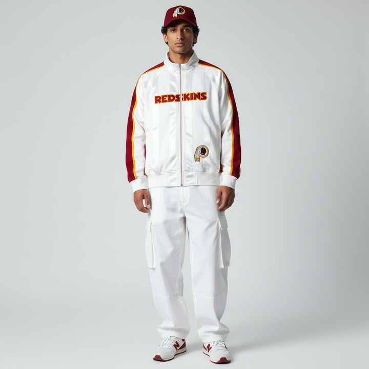 Mitchell & Ness Throwbacks NFL Washington Redskins jacket white/maroon 2XL