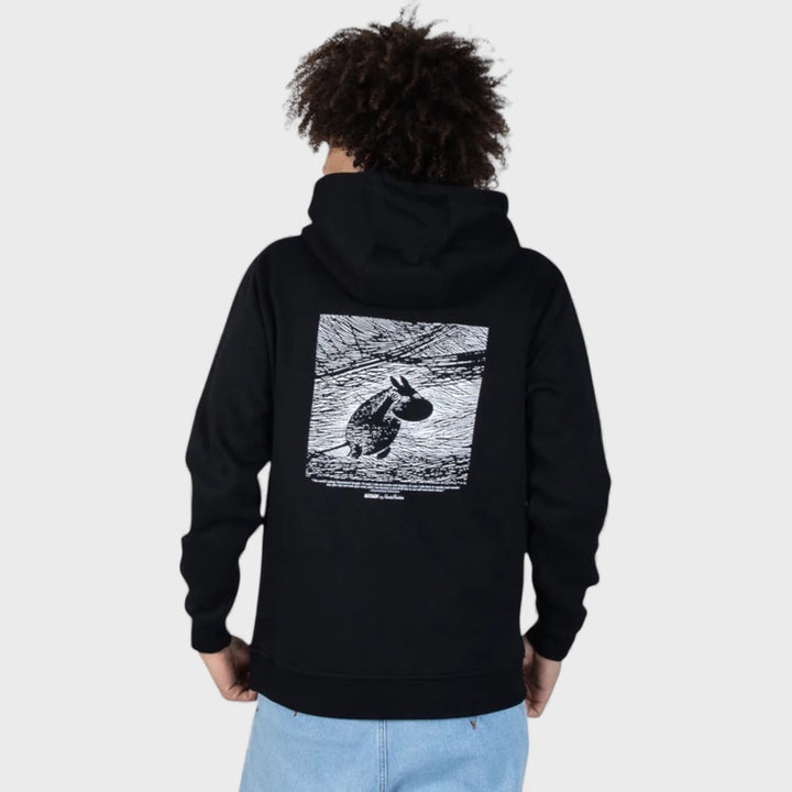 Moomin Muumipeikko Keskitalvi Hoodie black
