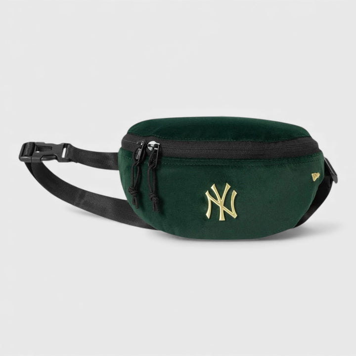 New Era MLB Velour Pin Waist Bag NY Yankees dark green
