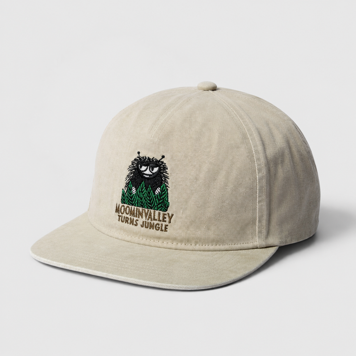 Moomin Muumi 80 washed denim cap beige