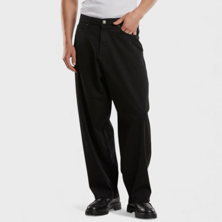 Urban Classics Tapered Twill Baggy Pants black