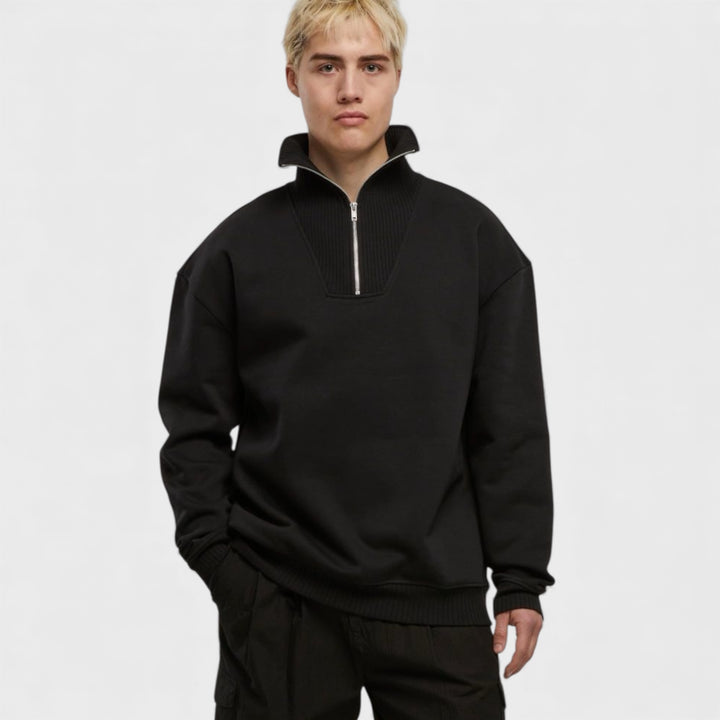 Urban Classics Cut&Sew Troyer black