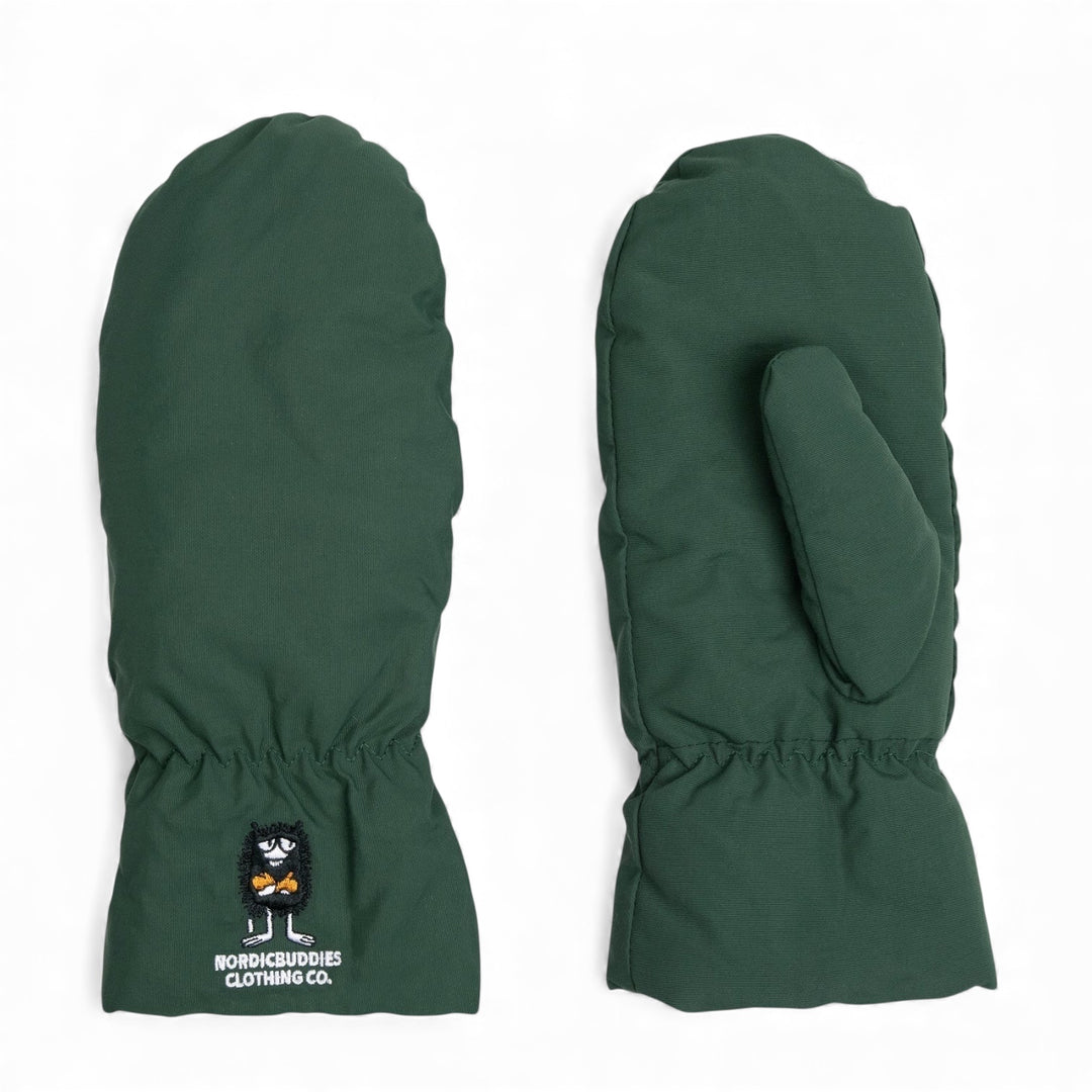 Moomin Haisuli mittens puffer green