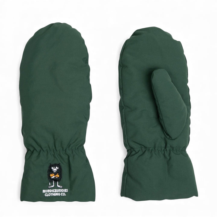 Moomin Haisuli mittens puffer green