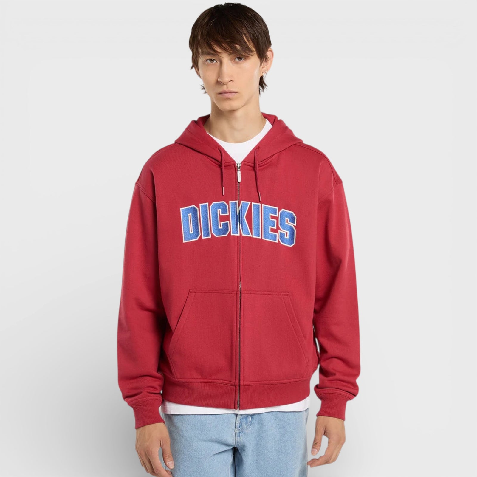 Dickies Aitkin Zip Pullover Hoodie garnet - Shop-Tetuan