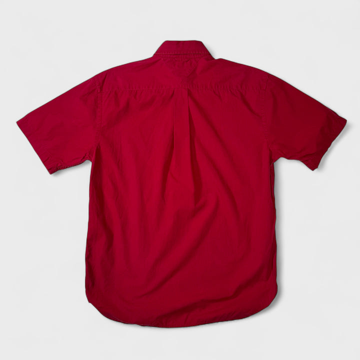 Tommy Hilfiger Short Sleeve Shirt maroon M - Shop-Tetuan