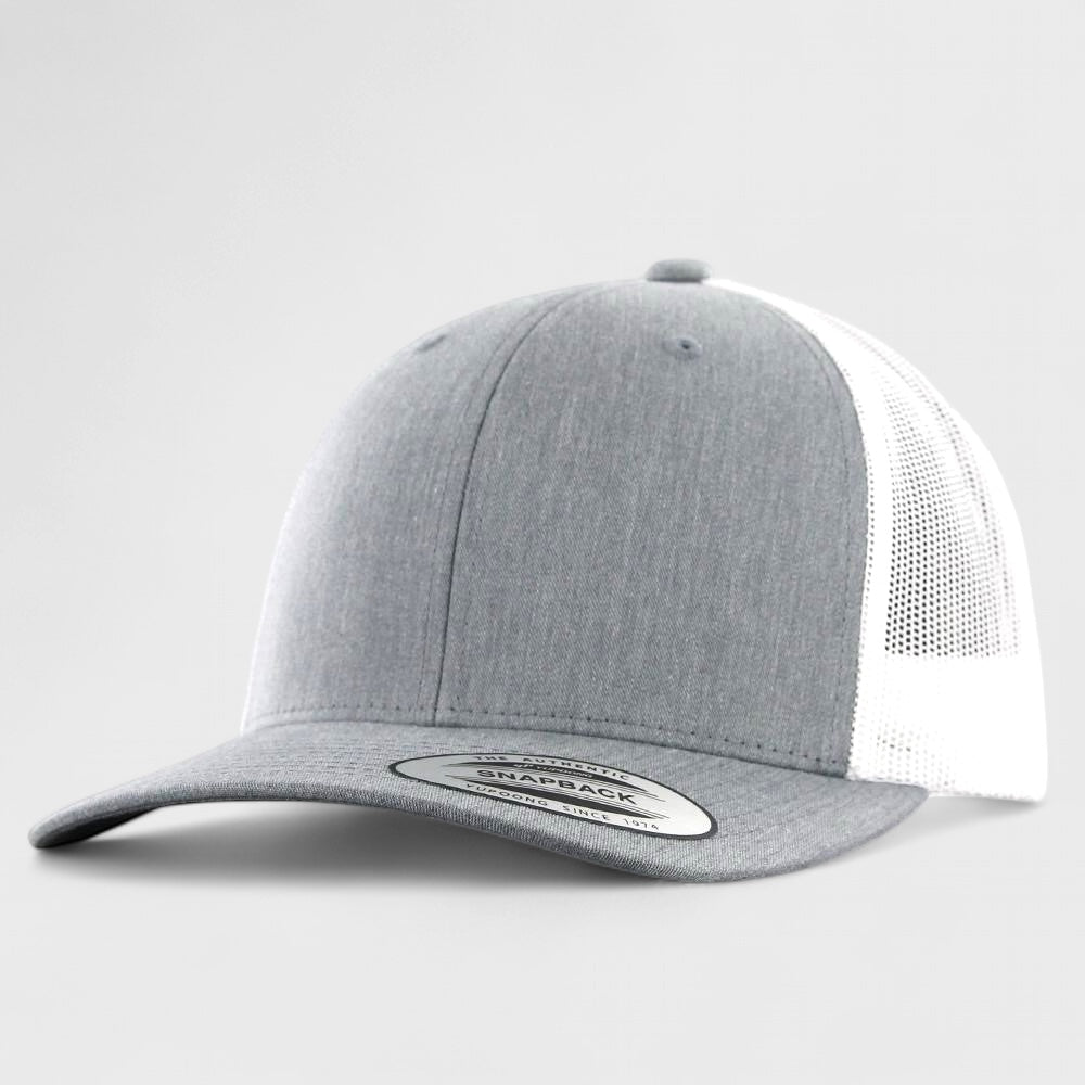 The Classics Yupoong Retro trucker 2-tone cap heather/wht