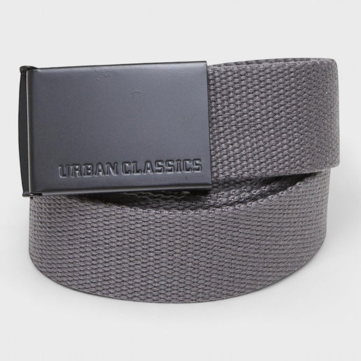 Urban Classics Canvas Belts magnet/black - Shop-Tetuan