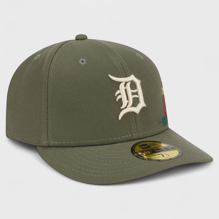 New Era MLB Tonal Florals 59Fifty D Tigers olive