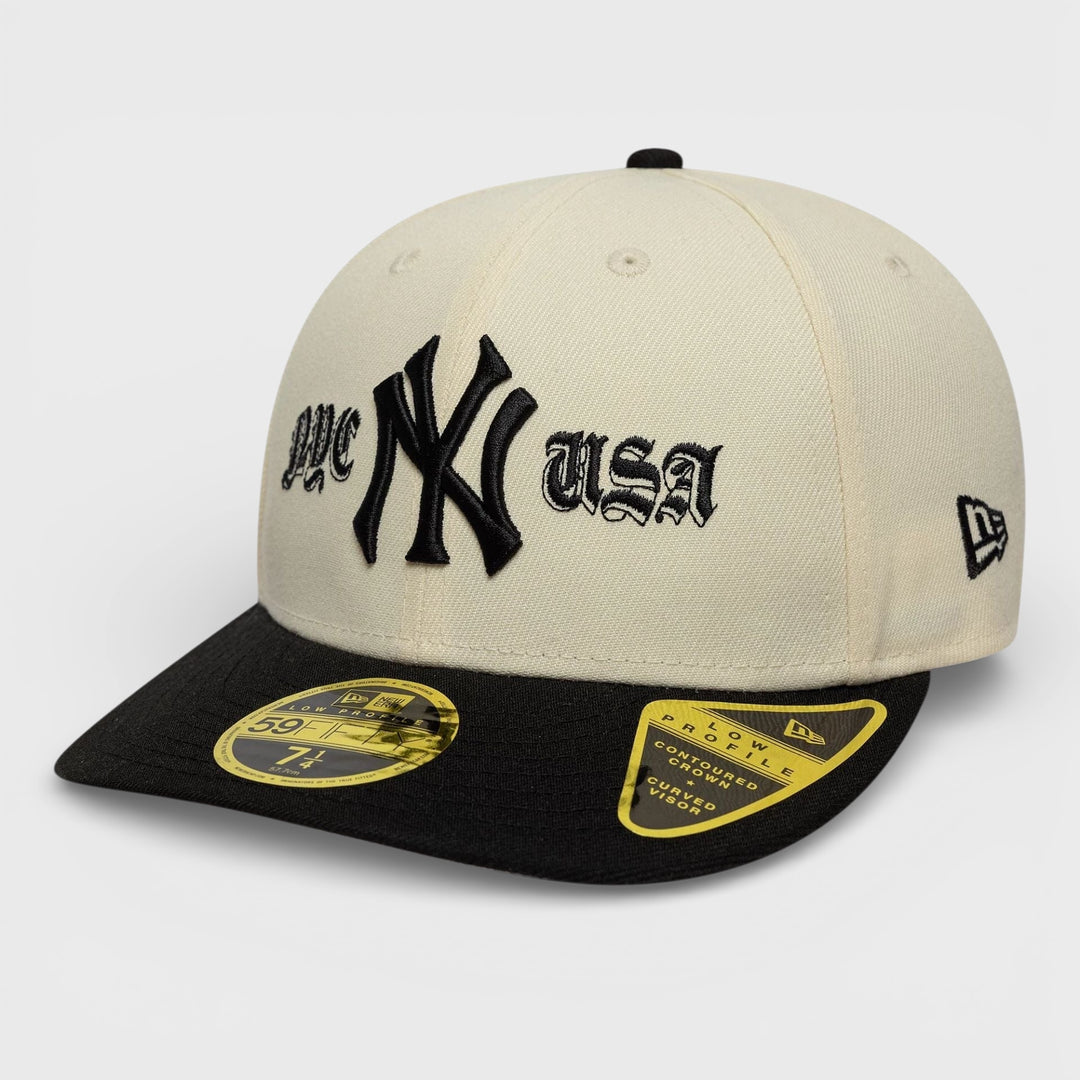 New Era MLB Cooperstown Low Profile 59Fifty NY Yankees cream - Shop-Tetuan
