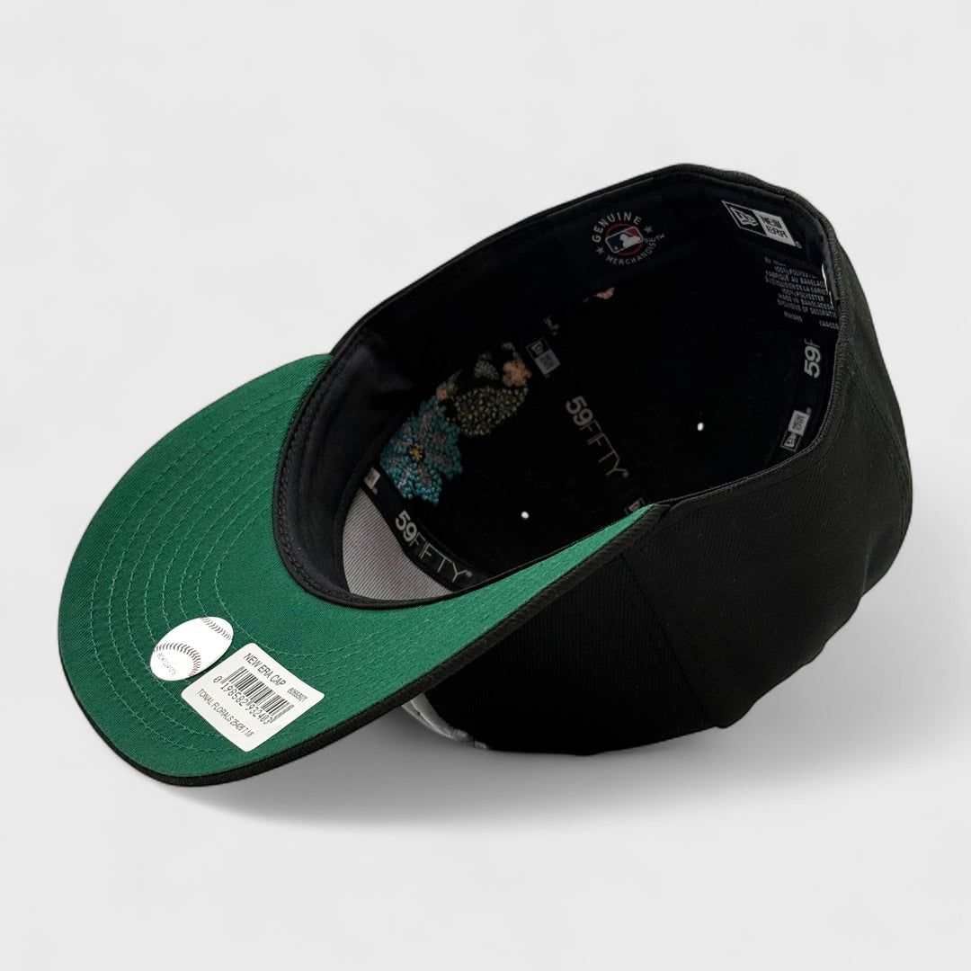New Era MLB Tonal Florals 59Fifty O Atheltic's black