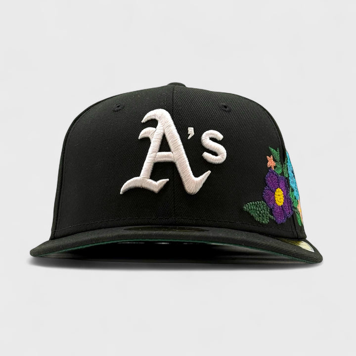 New Era MLB Tonal Florals 59Fifty O Atheltic's black