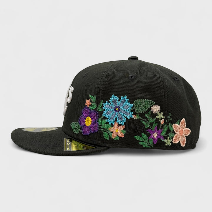 New Era MLB Tonal Florals 59Fifty O Atheltic's black