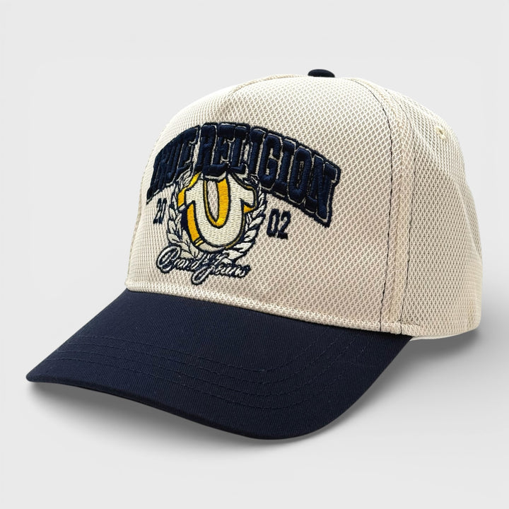 True Religion TR HS Emblem hat winter white/dress blue - Shop-Tetuan