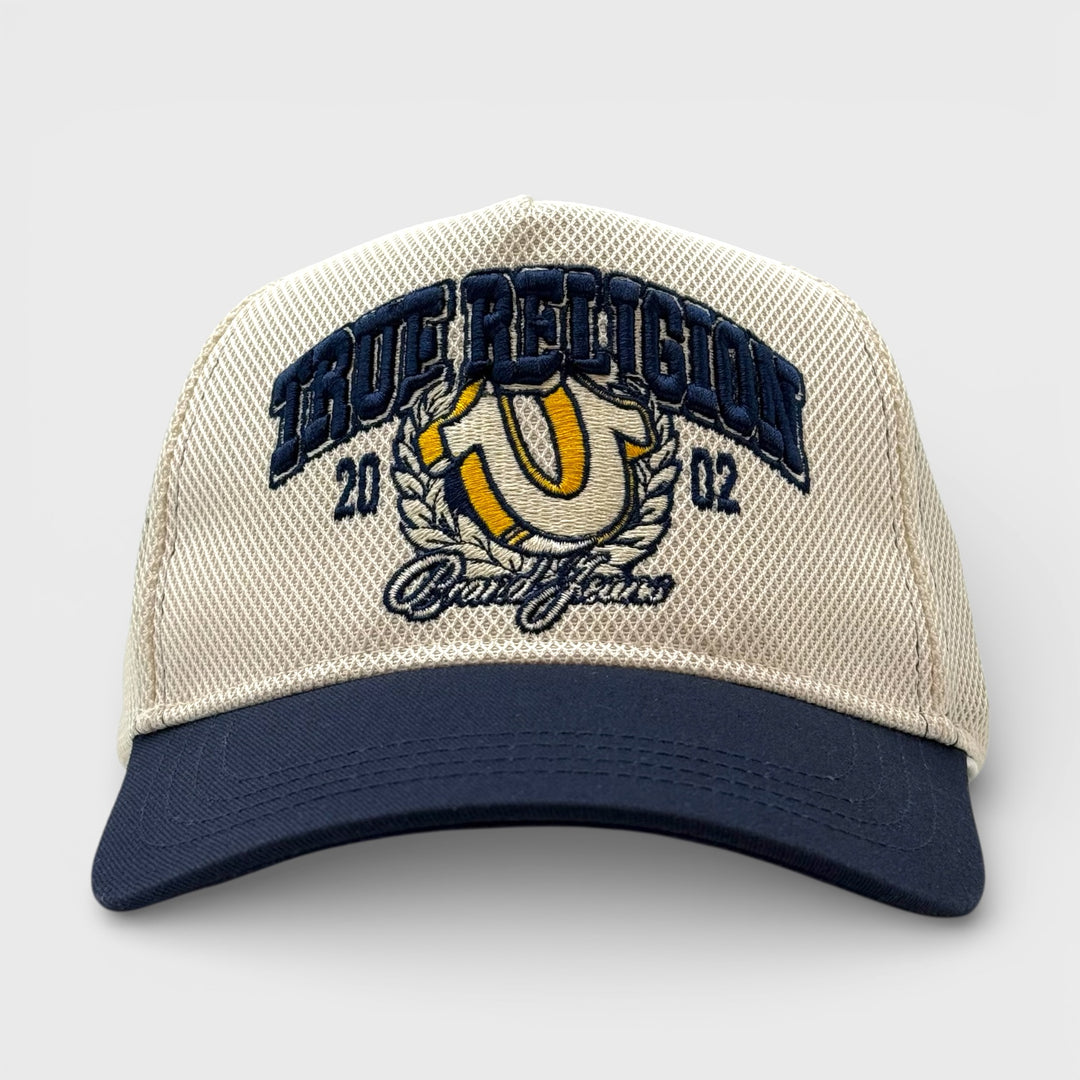 True Religion TR HS Emblem hat winter white/dress blue - Shop-Tetuan