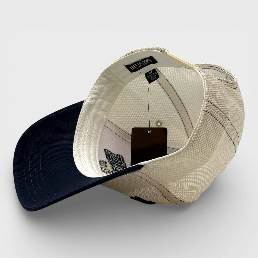 True Religion TR HS Emblem hat winter white/dress blue - Shop-Tetuan